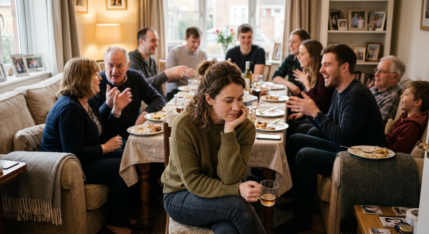 loneliness in a room full of familiar faces