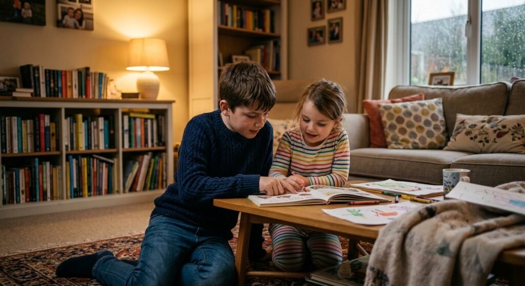 allowing your older child to help without giving them too much responsibility
