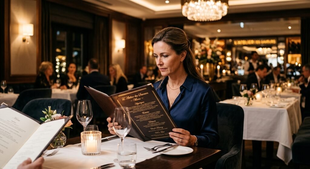 the imposed feeling at fancy restaurants never fully goes away
