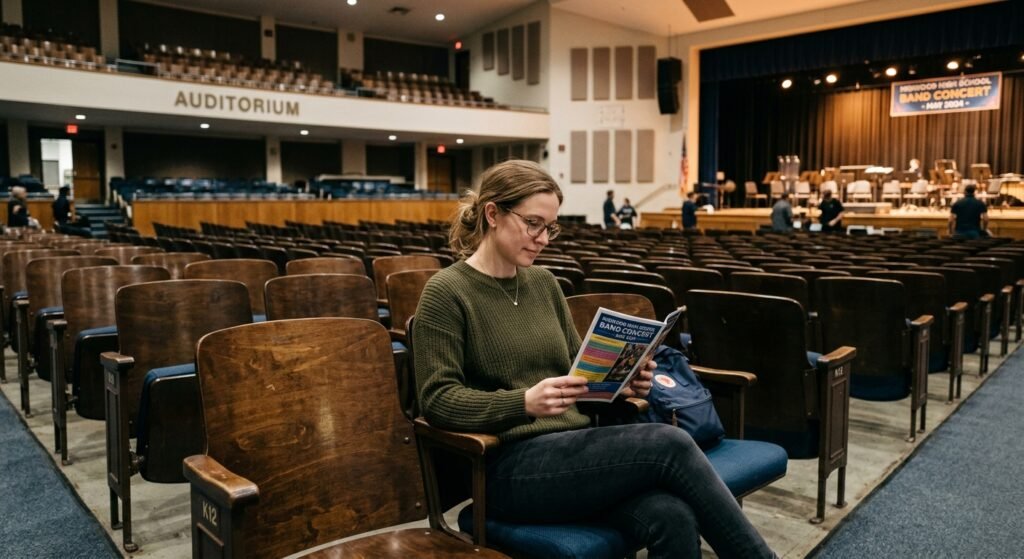 sitting alone at school events, feeling out of place