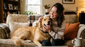 the healing power of petting a dog like it's your full time job