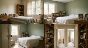 the silence of a house that feels too still every other weekend