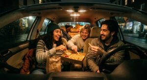 sharing fast food in a car feels like a secret bond