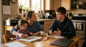 living between diapers and college tuition at the same time