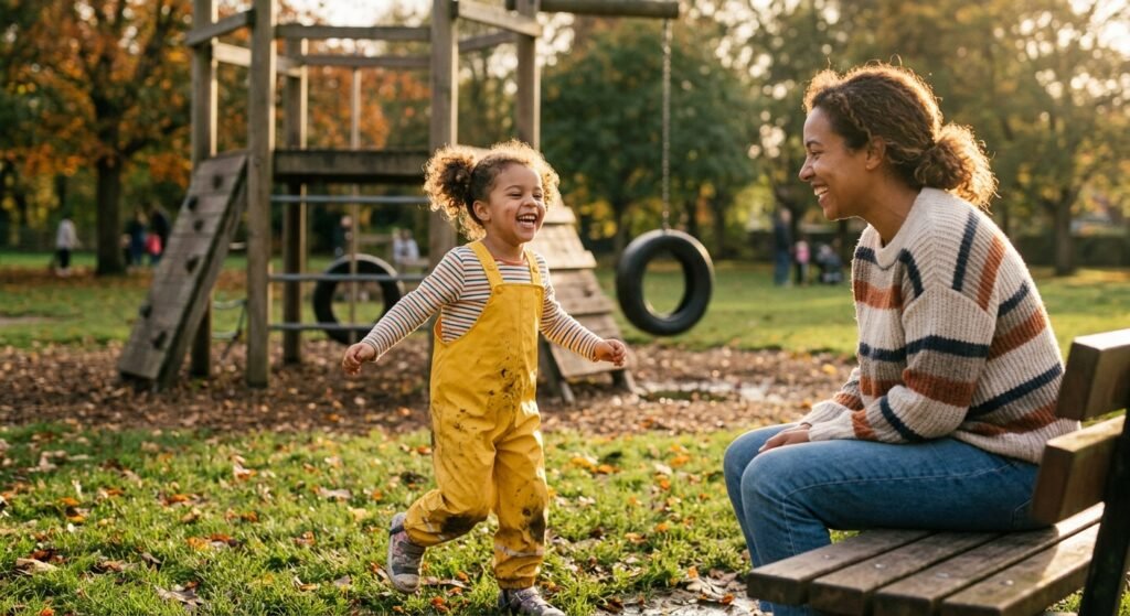the deep comfort of looking at your child and realizing they have no idea what your childhood felt like