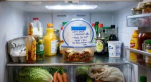 the guilt of eating leftovers someone saved for you