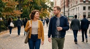 the awkward space between friend and stranger
