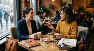 the gap between different realities in the same friendships