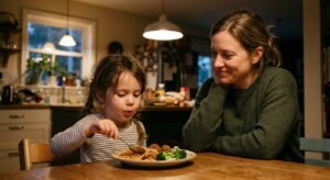 the unspoken gratitude of watching your child safely fed