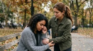 the friends who become your shield without being asked